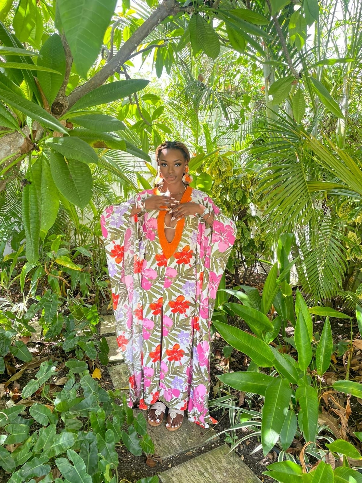 Signature Ichi Floral Kaftan